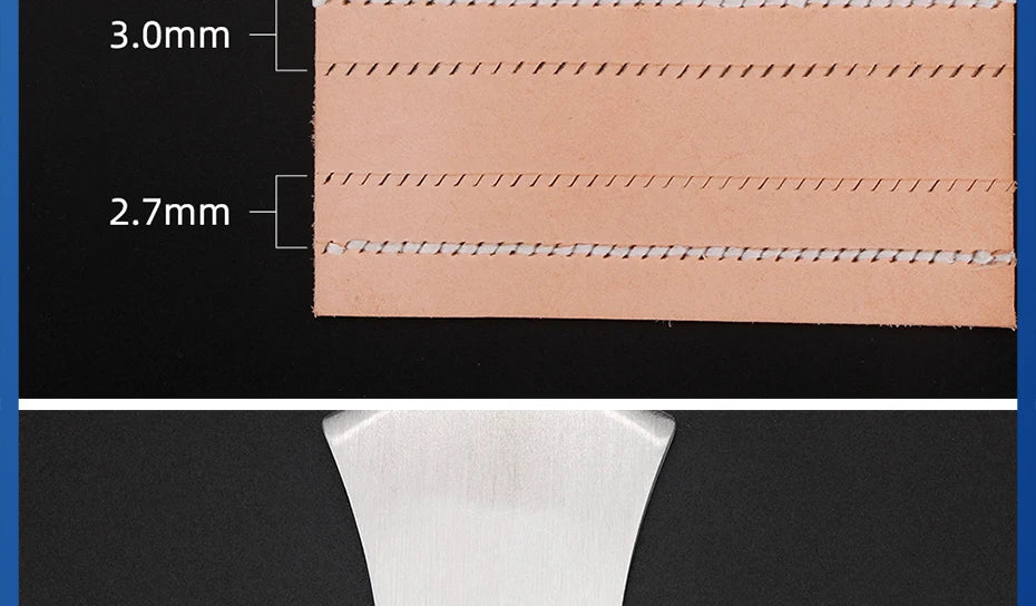 Juego de herramientas de perforación de cuero , troquel de corte de agujeros de cuero duradero, cincel de acero profesional