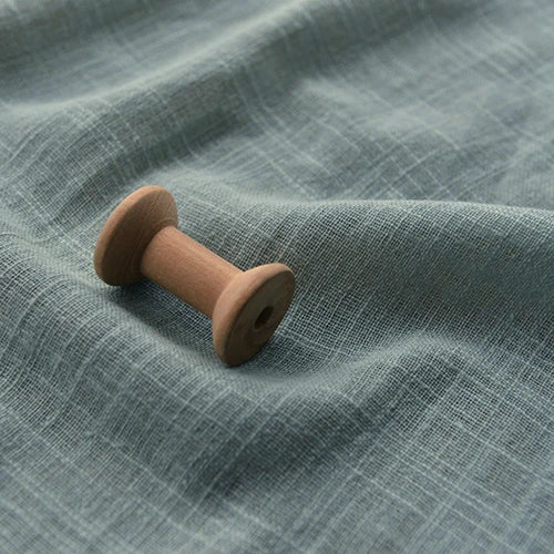 Tela de Lino y Algodón para Vestidos, Suave, Transpirable, Agradable a la Piel, Tela por Metro.