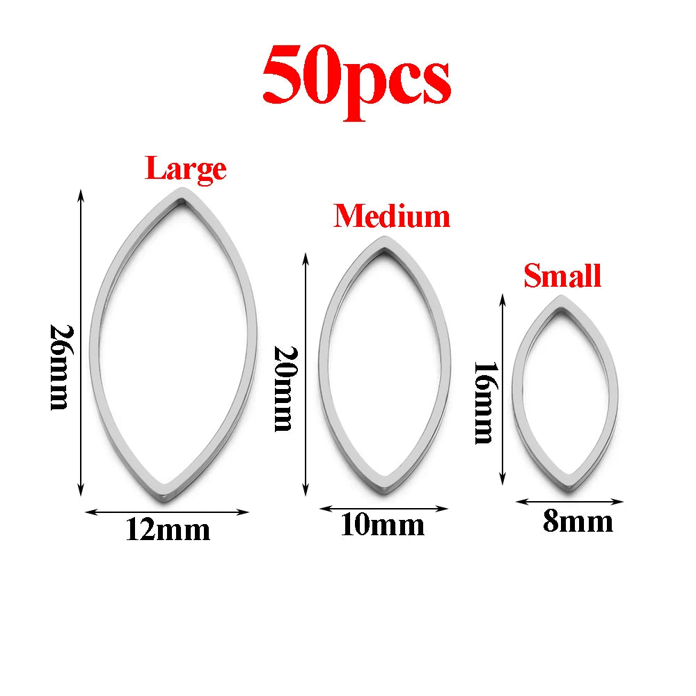 Pendientes de acero inoxidable dorado y plateado al vacío, suministros para hacer joyas de bisel, a granel, 20-50 Uds.