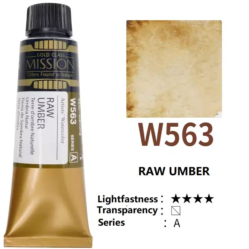 Mijello Mission Gold-acuarela de alta concentración, planta Natural,  tubos de 15ml