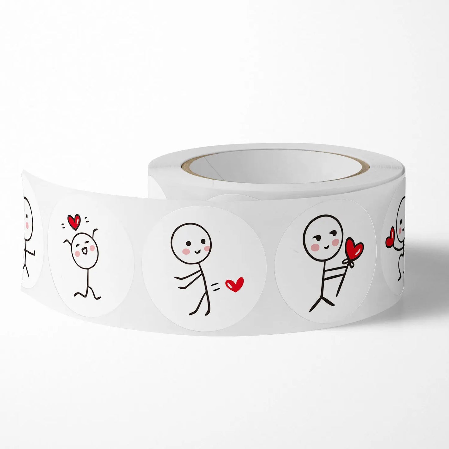 100-500 Uds pegatinas etiquetas de amor para decoración de regalo