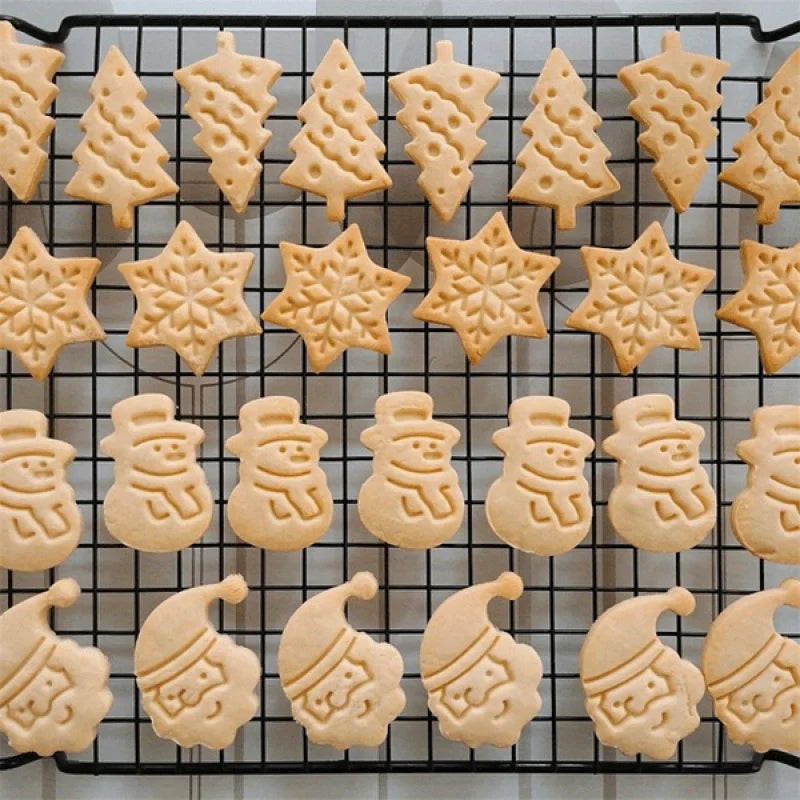 4 Uds. Molde tridimensional 3D para galletas de Navidad