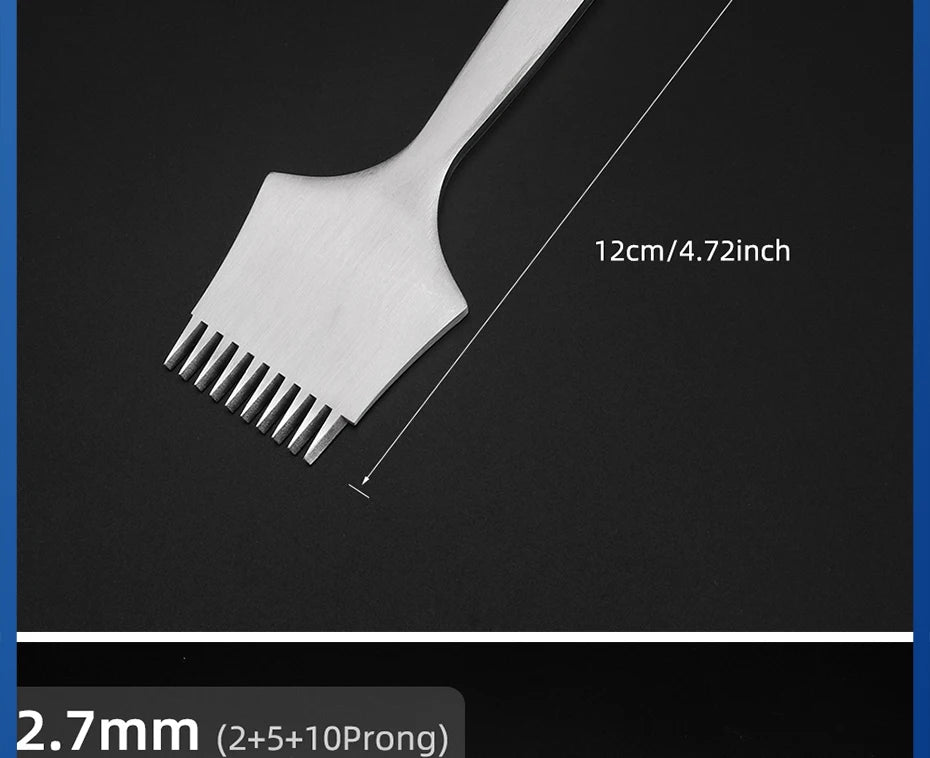 Juego de herramientas de perforación de cuero , troquel de corte de agujeros de cuero duradero, cincel de acero profesional