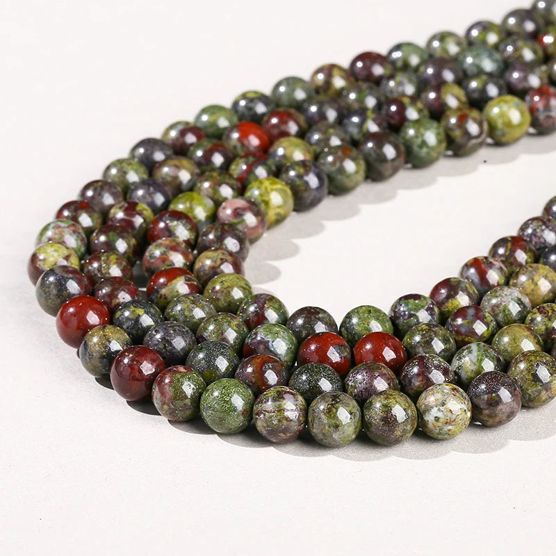 Mostacillas de piedra natural, variedades, redondo de 4, 6, 8, 10 y 12mm