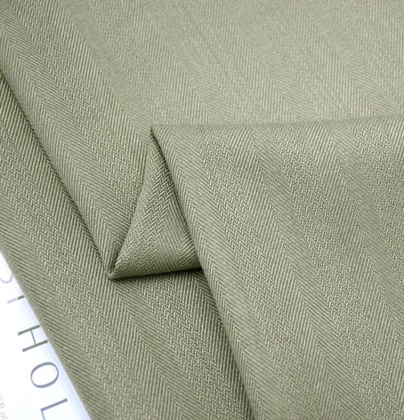 Patrón de espiga, mezcla de lana, tela informal. tela microelástica gruesa