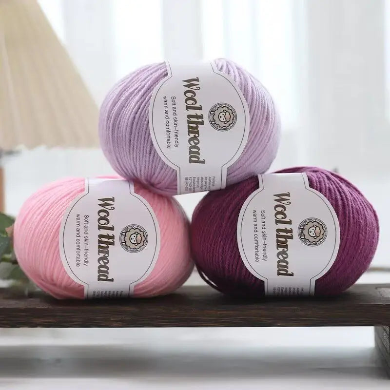 500 g/set (10 unidades de 50g) de  lana merino lisa