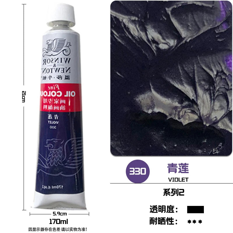 WINSOR & NEWTON-pintura al óleo de 170ml., tamaño grande