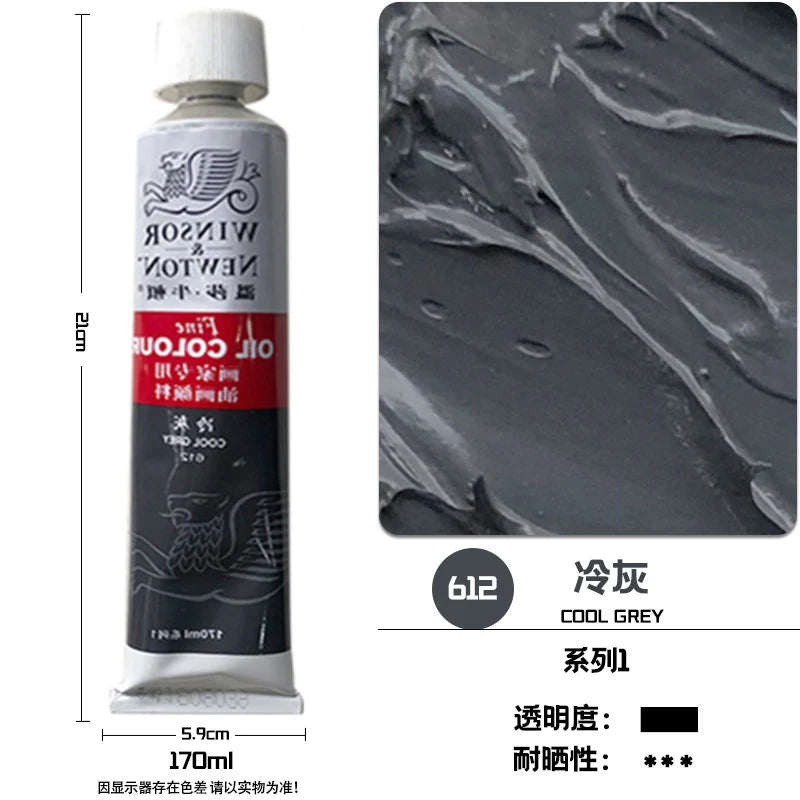 WINSOR & NEWTON-pintura al óleo de 170ml., tamaño grande