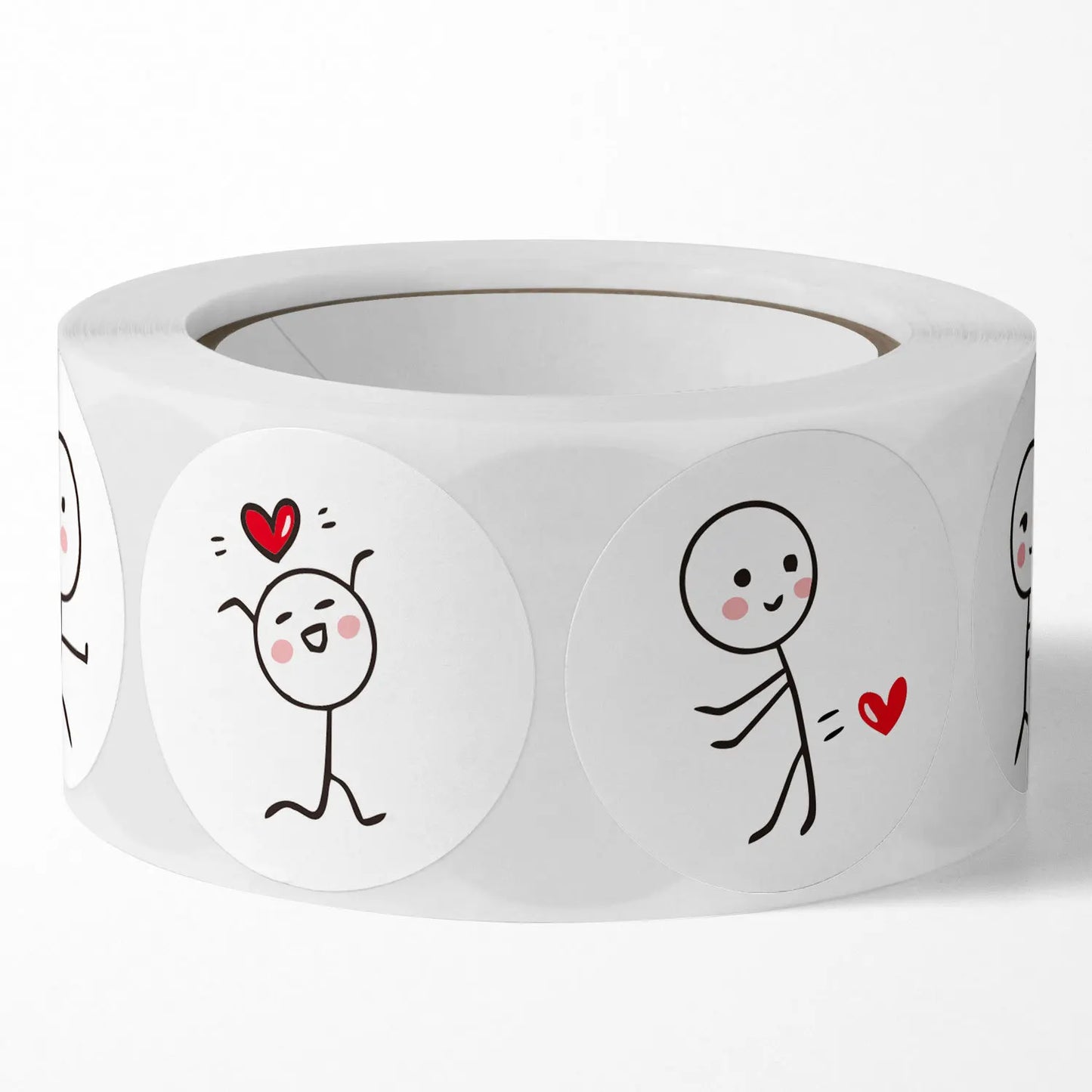100-500 Uds pegatinas etiquetas de amor para decoración de regalo
