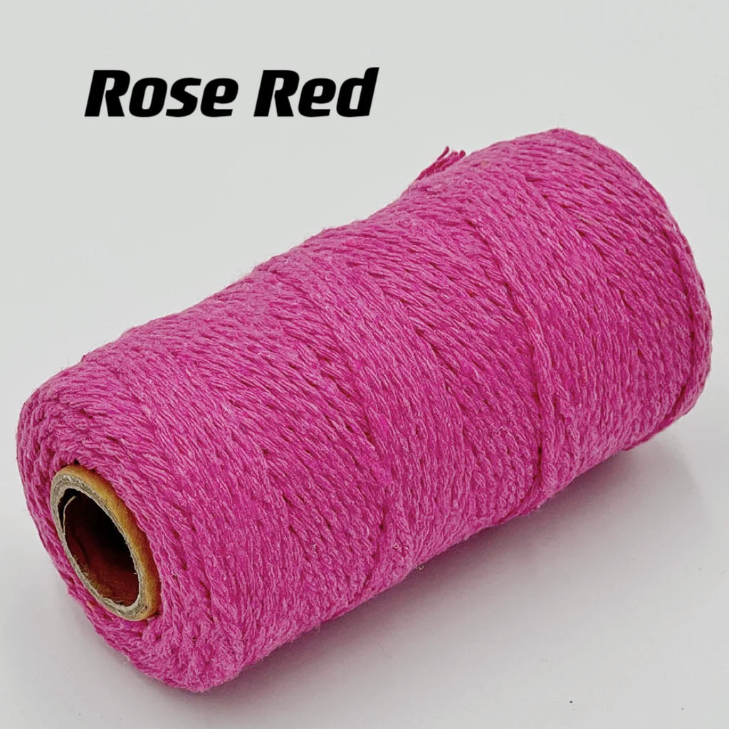 Cuerda de macramé de 2mm, hilo de yute suave, cuerda trenzada de colores para manualidades