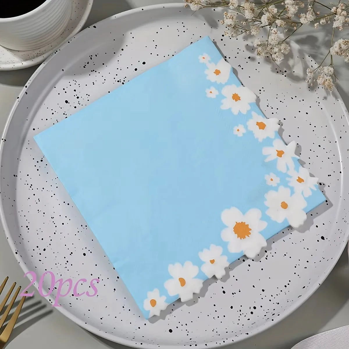 Servilletas de fiesta florales y de mariposa de 20 piezas para, celebraciones y decoupage