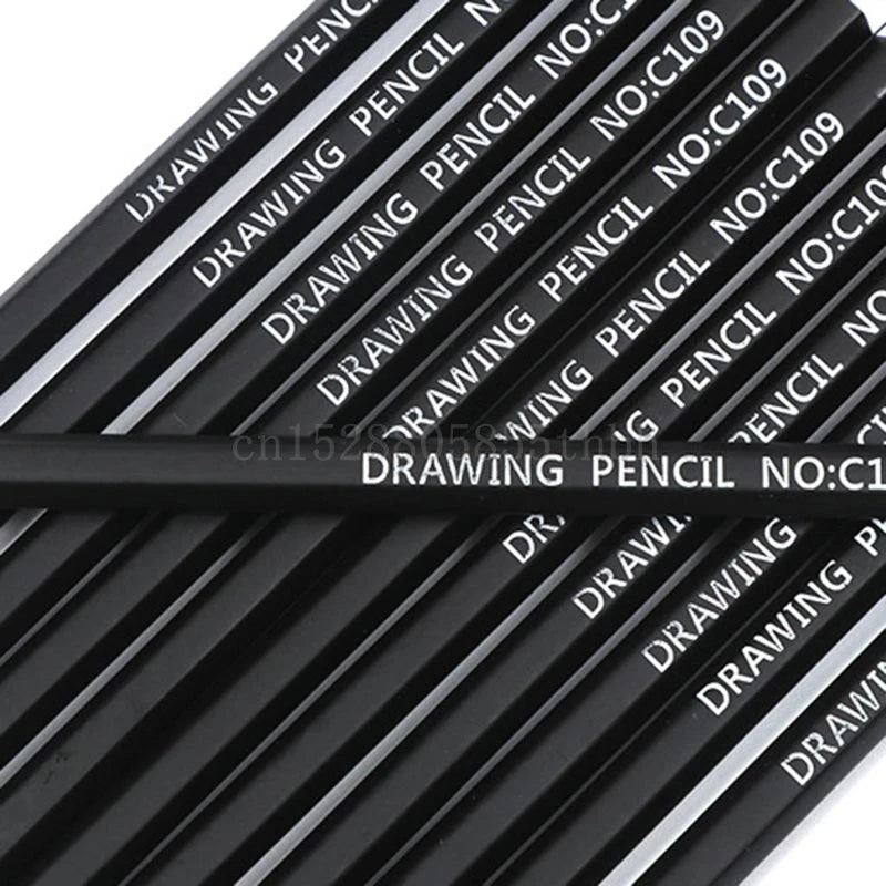 12 unids/caja lápiz de grafito para boceto, dibujo, escritura, 2H HB 2B 3B 3H 4B 5B