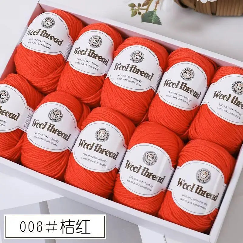 500 g/set (10 unidades de 50g) de  lana merino lisa